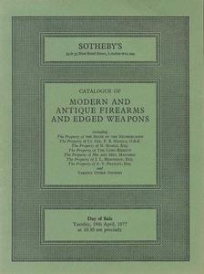 Sotheby's Catalog 19 april 1977, 33 pages. Price 15 euro