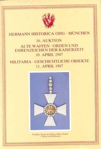 Hermann Historica Catalog 10 april 1987, 500 pages. Price 25 euro