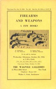 The Walpole Galeries Catalog 15 oktober 1926, 43 pages. Price 20 euro