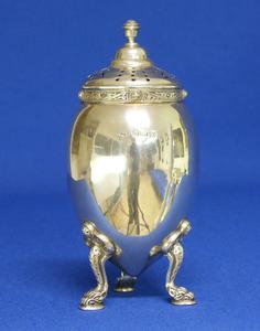 A very nice English Silver Sugar Caster, Birmingham 1948, height 13.5 cm, in very good condition. Price 450 euro reduced to 370 euro