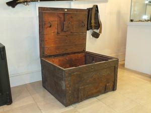 A very nice 17th Century antique Wrought Iron Strongbox, 72x62x40 cm. Price 1.750 euro