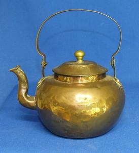 A very nice antique Dutch 19th Century Swing Handle Tea Kettle  