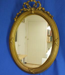 A very nice antique 19th Century Mirror, heigth 52 cm. Price 150 euro