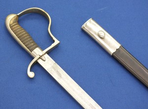 A fine antique 19th century Dutch Police Sword, with Berlin Silver hilt and mounts, signed W.K. & C, (Weyersberg Kirschbaum & Cie Solingen). length 72 cm, in very good condition. Price 400 euro