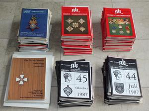 A very interesting Lot of 175 German Catalogues Orden und Ehrenzeichen from Graf Klenau of the sixties till eighties,  Total price 175 euro.