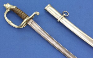 A very nice antique Dutch Officers Sword Model 1852 with Berlin Silver Hilt (