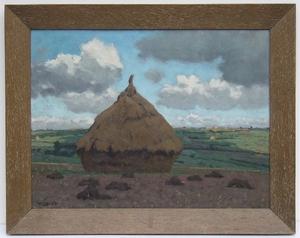 A very nice antique painting oil on panel Dutch landscape by Derk Wiggers (Amersfoort 1866-Den haag 1933) , 65 x 45 cm.. Price 900 euro