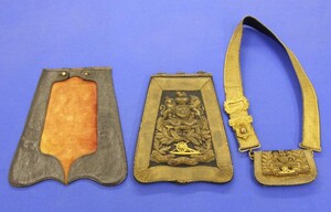 A very nice antique set of an English Swordbag and a Giberne. Price 1.700 euro