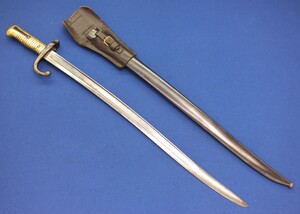 A very nice French Chassepot Sabre Bayonet Model 1866, signed 