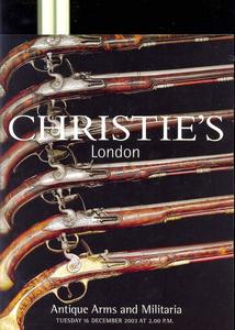 Christie's Catalog 16 december 2003, 70 pages. Price 20 euro