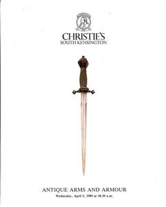 Christie's Catalog 5 april 1989, 48 pages. Price 20 euro