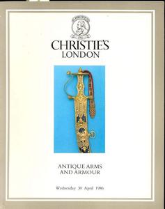 Christie's Catalog 30 april 1986, 67 pages. Price 20 euro