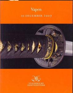 Stockholms Auktionsverket Catalog 10 december 2007, 101 pages. Price 20 euro