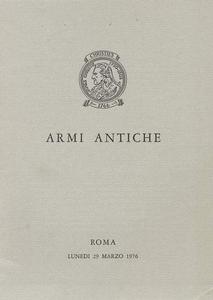Christie's Catalog Roma 29 marzo 1976, 32 pages. Price 20 euro