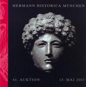 Hermann Historica Catalog 15 mai   2003, 200 pages. Price 20 euro