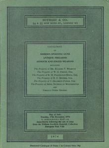 Sotheby's Catalog 17 december 1974, 65 pages, Price 20 euro