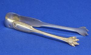 A very nice French Suger Tong, 1838, length 13.5 cm, in very good condition. Price 75 euro reduced to 49 euro