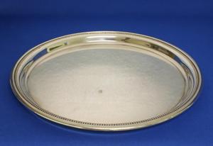 A very nice Large Sterling Silver Salver, diameter 30,5 cm, in very good condition. Price 500 euro reduced to  395 euro