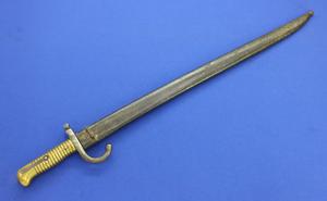 A very nice Antique French Bayonet Chassepot length 71 cm, in very good condition. Price 150 euro