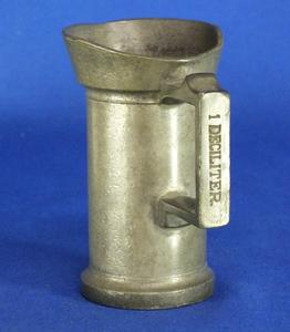 A very nice 19th Century Antique pewter Dutch Measure 