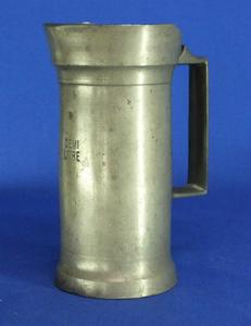 A very nice 19th Century French Antique Pewter Measure