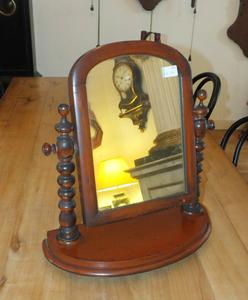 A very nice antique 19th Century English Dressing Mirror, heigth 50 cm. Price 160 euro