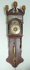 A Dutch antique 19th Century Frisian large tail clock so called 