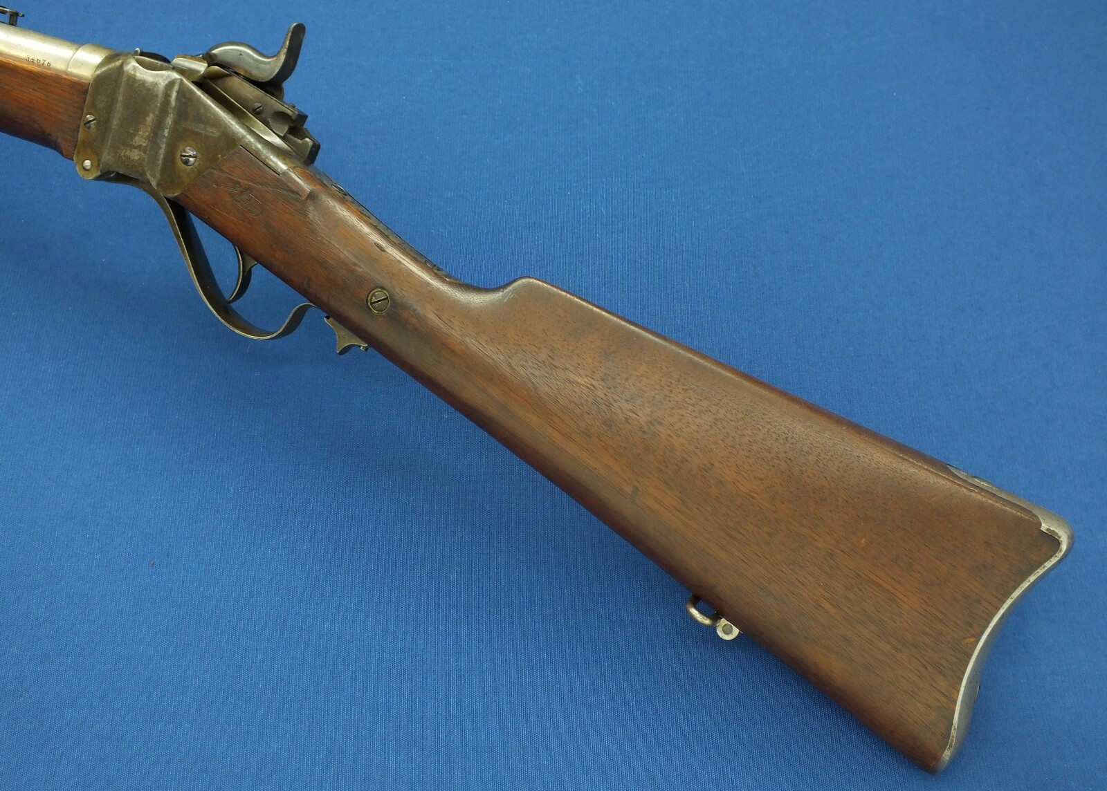 A fine and scarce antique American Springfield Altered Sharps Model 1870 first type Military Trials Rifle in 50/70 caliber. Only 700 made. In near mint condition. Price 7.150 euro.