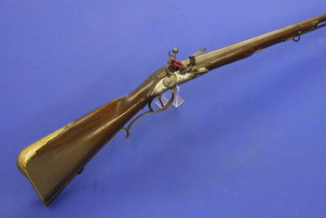 A fine antique 18th Century Czech Flintlock Sporting Gun by Andreas M, Sigl in Schlackenwirth Bohemen, caliber 16 mm, length 147 cm, in very good condition. Price 2.500 euro