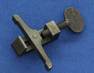 A fine antique 19th century American Springfield US Military Mainspring Clamp/Vise marked 