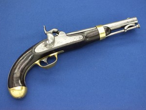 A fine antique American Civil War US Percussion Pistol Model 1842, signed US H.ASTON & CO MIDDTN CONN 1851, 54 caliber, length 36 cm, in very good condition. Price 1.200 euro