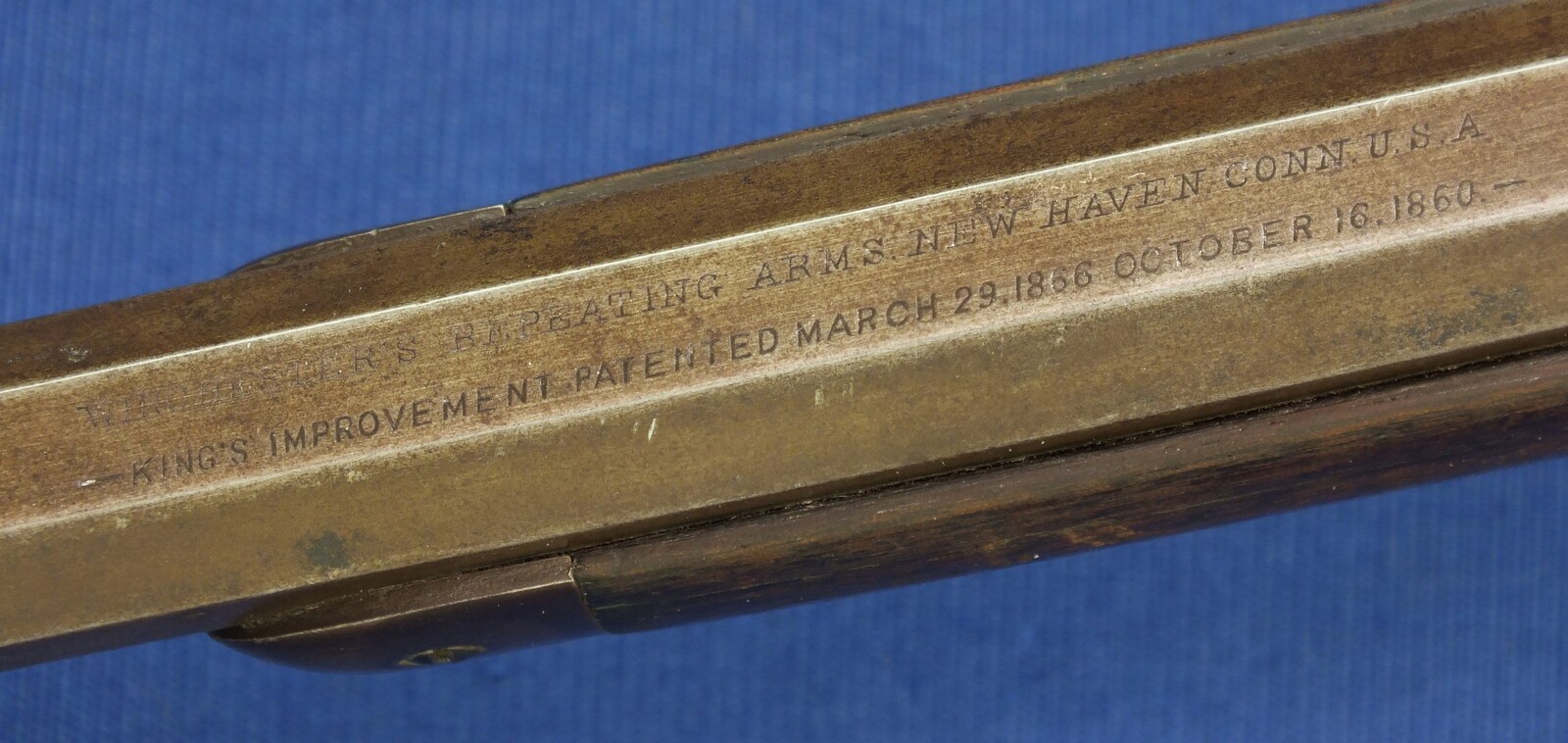 A fine antique American Winchester Model 1873 Rifle with 23 inch octagonal barrel with clear address. Caliber 32 W.C.F ( 32-20). In very good condition. Price 3.650 euro