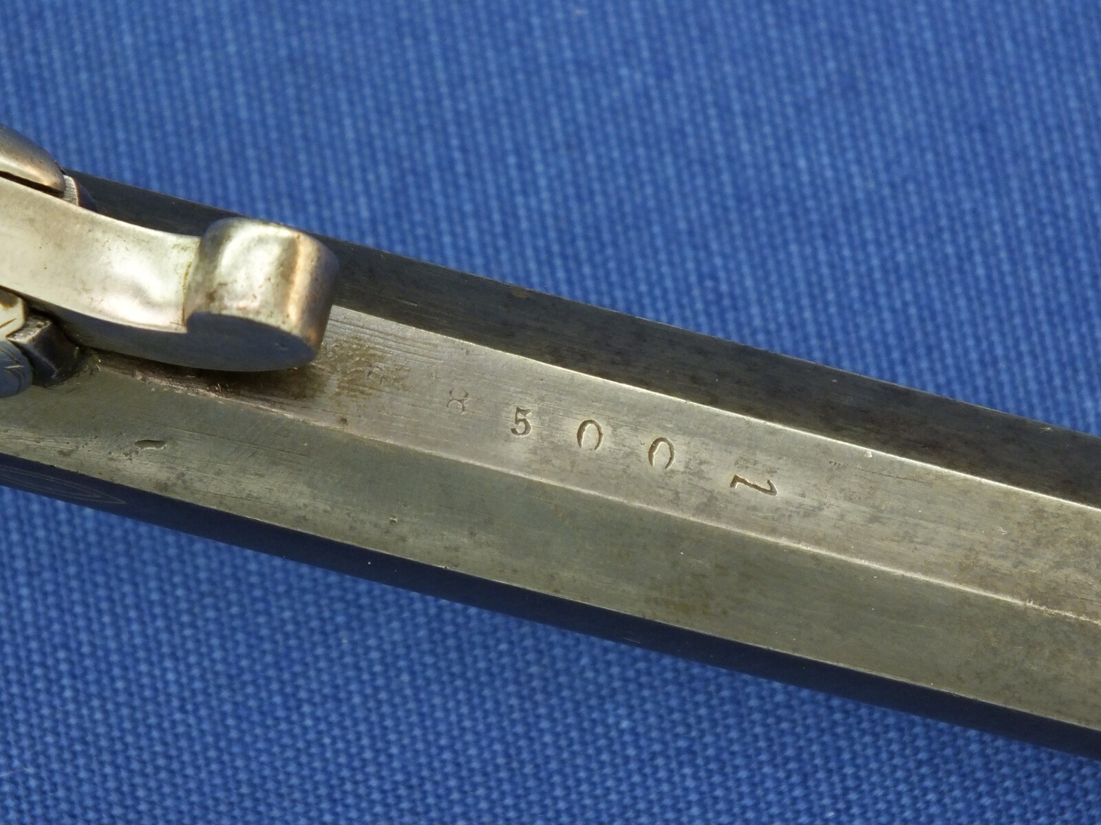 A fine antique Belgian 6mm System Gaubert Brevete Flobert Target/Saloon pistol. 9 inch octagon barrel. Length 37cm. In very good condition. Price 850 euro.