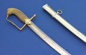A fine antique Dutch Grenadier Officers Sword,  M 1852, length 99 cm, in very good condition. Price 750 euro