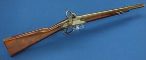 A fine antique Dutch Model 1854 Cavalry Carbine. 16,7mm Caliber, length 84cm. In near mint condition. Price 1.850 euro.