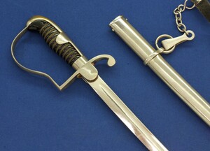 A German WW1 era Nickel Plated officers Artillery Sword. Length 95cm. In very good condition. Price 350 euro.