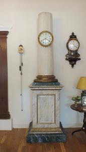 A rare 18th century Dutch antique clock signed J.F Nijs a Ruremond, height 267 cm. Price  9.750 euro