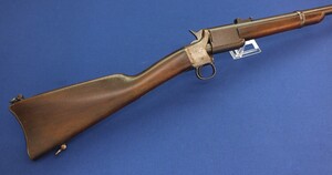 A rare and interesting antique American Triplett & Scott Repeating Carbine. Caliber ,50 rimfire, 30 inch barrel. Made by Meriden Manufacturing Company, Meriden, Connecticut 1864/65. In very good condition. Price 3.150 euro.