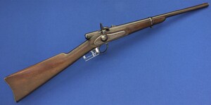 A rare antique American Civil War US Palmer Bolt Action Cavalry Carbine made by E.G.Lamson and company Windsor Vermont. .50 Rimfire Caliber. 20 inch round barrel. Length 95cm. In very good condition. 
