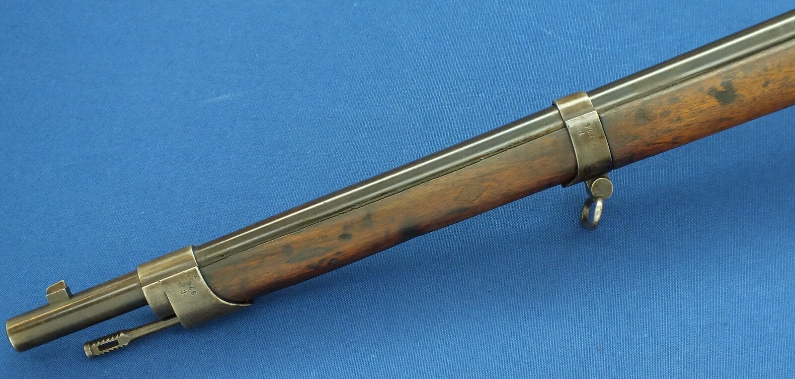 A rare antique Dutch East Indies Beaumont Model 1871 Carbine by P. Stevens Maastricht. 12mm smooth Caliber, lenght 103cm. In very good condition. Price 1.500 euro.