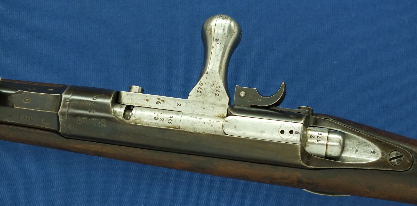 A rare antique Dutch East Indies Beaumont Model 1871 Carbine by P. Stevens Maastricht. 12mm smooth Caliber, lenght 103cm. In very good condition. Price 1.500 euro.