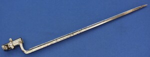 A rare antique Swiss Model 1777-AN IX Bayonet marked CV for Canton de Vaud. Length 53,5cm. In good condition. 