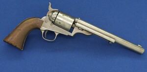 A scarce antique American Colt Model 1871-72 Open Top 6 shot single action Revolver, Caliber .44 Rimfire. 7 1/2 inch barrel, length 36 cm, in very good condition. Price 6.750 euro