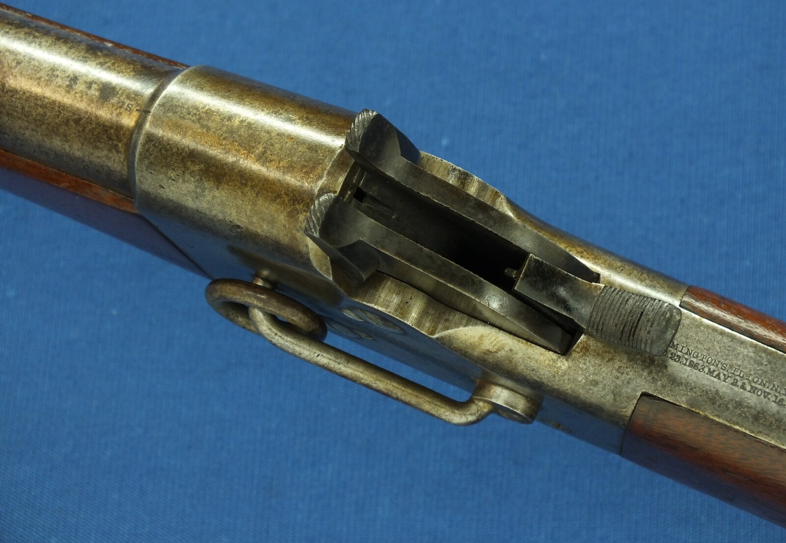 A scarce antique American martially marked US Contract Remington Single Shot Breech-loading 