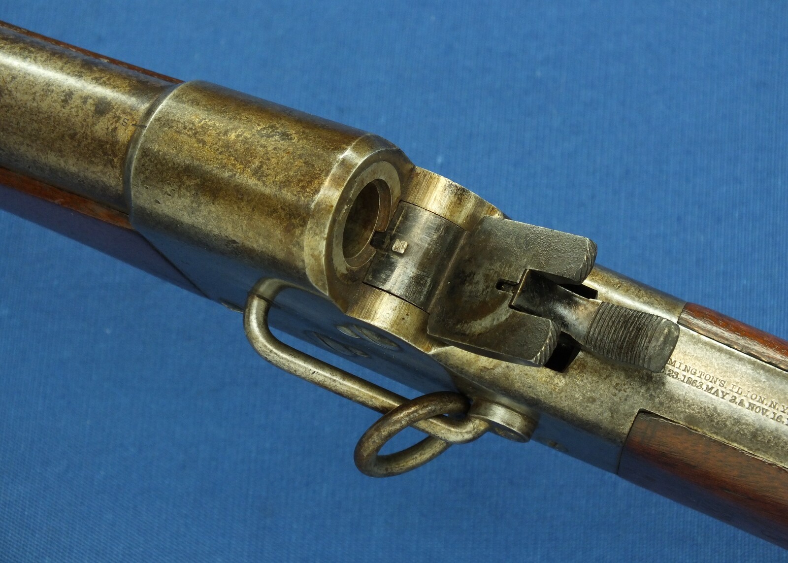 A scarce antique American martially marked US Contract Remington Single Shot Breech-loading 