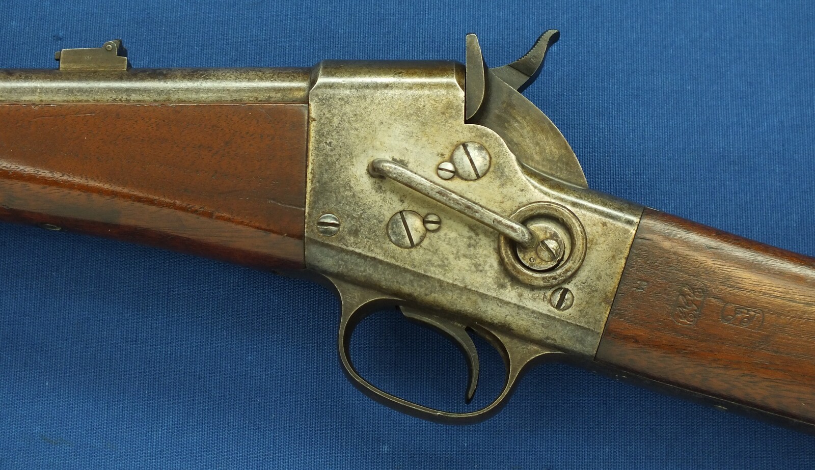 A scarce antique American martially marked US Contract Remington Single Shot Breech-loading 