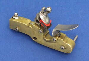 A scarce antique French Flintlock Cannon lock starter by Brignol A Paris from The Visser Collection.