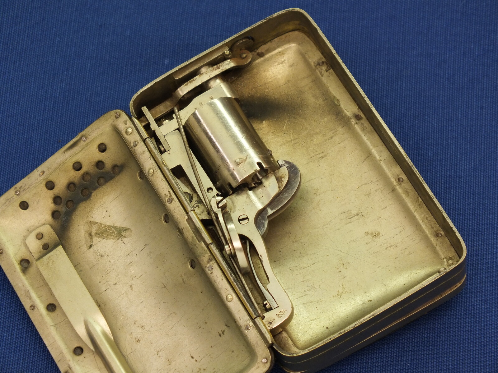 A scarce antique Liege O. Frankenau's US 1877 Patent Concealed Double Action 5mm 5 shot 