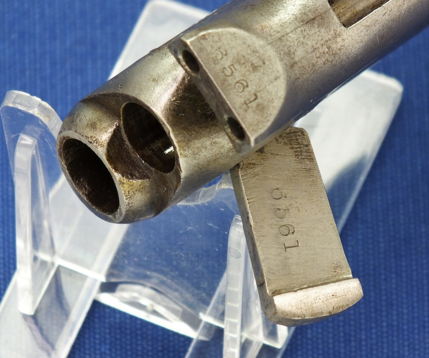 A scarce early 4 Screw Colt Model 1860 Army Percussion Revolver with Fluted Cylinder. .44 caliber, 8 inch barrel, 6 shot, in very good condition. 