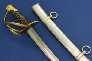 A Swiss Model 1842-52 troopers Cavalry Sword of Kanton Luzern number 65 made by Gebruders Weyersberg Solingen. Length 111cm. In very good condition. Price 495 euro.